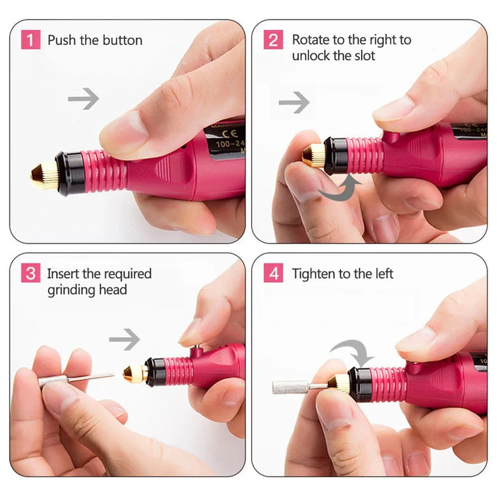 ELECTRIC DRILL FOR MANICURE AND ACCESSORIES